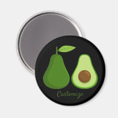 Avocado Lover Design Thunder_Cove Magnet (Vorderseite/Rückseite)