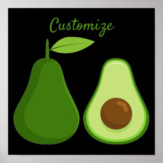 Avocado Lover Design Thunder_Cove Poster (Vorne)