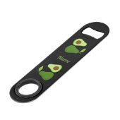Avocado Lover Design Thunder_Cove Speed Flaschenöffner (Rückseite Schrägansicht)