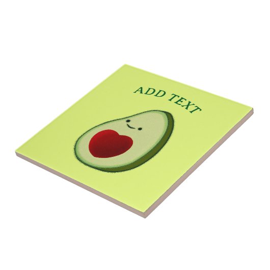 Avocado Lover Niedlich Cartoon Fliese (Seite)
