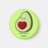 Avocado Lover Niedlich Cartoon Magnet (Vorne)