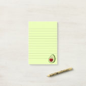 Avocado Lover Niedlich Cartoon Post-it Klebezettel (Auf Schreibtisch)