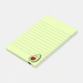 Avocado Lover Niedlich Cartoon Post-it Klebezettel (angewinkelt)