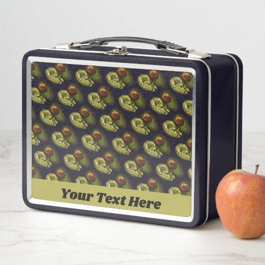 Avocado Lunch Box - Optionale Personalisierung (Beispiel)