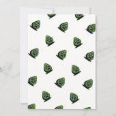 Avocado lustige Gesichtseinladung Einladung (Rückseite)