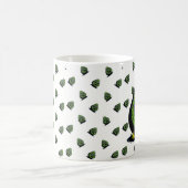 Avocado lustige Gesichtseinladung Kaffeetasse (Mittel)