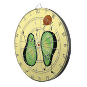 Avocado lustige zujubelnde grüne Grube Handstand Dartscheibe (Vorderseite rechts)