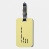 Avocado lustige zujubelnde grüne Grube Handstand Gepäckanhänger (Rückseite vertikal)