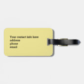 Avocado lustige zujubelnde grüne Grube Handstand Gepäckanhänger (Rückseite horizontal)