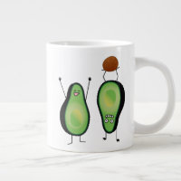 Avocado lustige zujubelnde grüne Grube Handstand