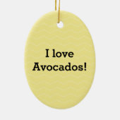 Avocado lustige zujubelnde grüne Grube Handstand Keramikornament (Hinten)