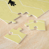 Avocado lustige zujubelnde grüne Grube Handstand Puzzle (Seite)