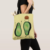Avocado lustige zujubelnde grüne Grube Handstand Tasche (Von Nahem)