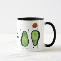 Avocado lustige zujubelnde grüne Grube Handstand