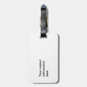 Avocado lustiges Beisammensein Handstand Grün Grub Gepäckanhänger (Rückseite vertikal)