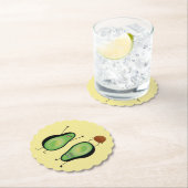 Avocado lustiges Beisammensein Handstand Grün Grub Untersetzer (Vor Ort)