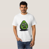 Avocado-lustiges Gesicht T-Shirt (Vorne ganz)
