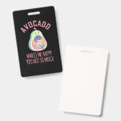 Avocado macht mich glücklich ausweis (Vorder- & Rückseite)