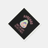 Avocado macht mich glücklich serviette (Ecke)