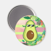 Avocado Magnet (Vorderseite/Rückseite)
