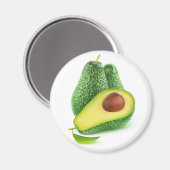 Avocado Magnet (Vorderseite/Rückseite)