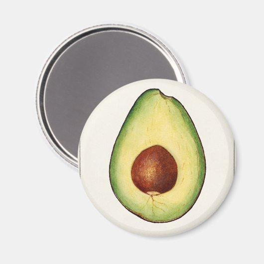 Avocado Magnet (Vorderseite/Rückseite)