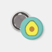 Avocado Magnet (Vorderseite/Rückseite)