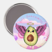 Avocado Magnet (Vorderseite/Rückseite)