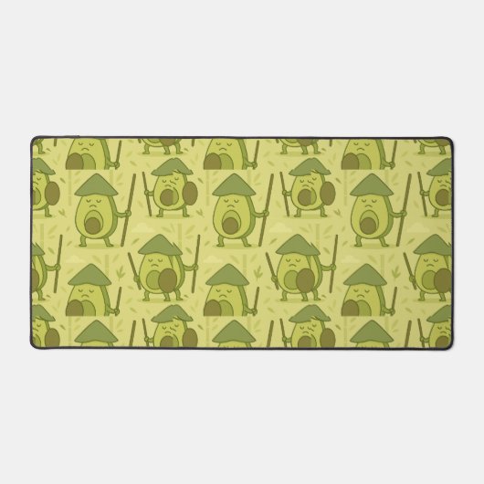 Avocado Martial Arts Warrior Schreibtischunterlage (Vorderseite)