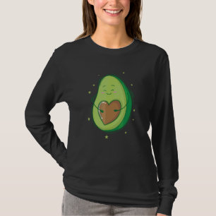Avocado mit Herz als Kern T-Shirt
