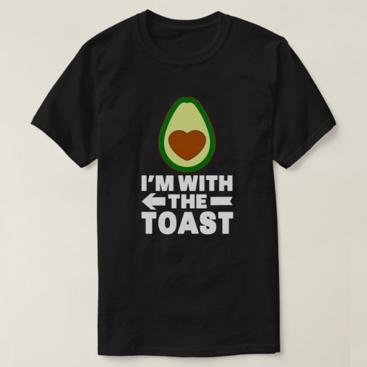 Avocado mit Toast-Matching Halloween-Kostüm T-Shirt (Design vorne)