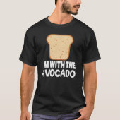 Avocado mit Toast-Matching Halloween-Kostüm T-Shirt (Vorderseite)