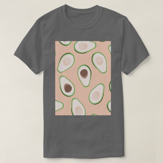 Avocado modischer Fruchtstil T-Shirt (Design vorne)