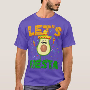 Avocado Mustache Sombrero Cinco De Mayo Lasse Fies T-Shirt