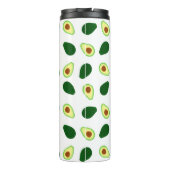 Avocado Muster bedruckte Thermal Tumbler Thermosbecher (Rückseite)