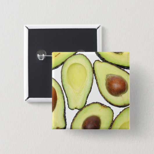 Avocado-Muster Button (Vorne & Hinten)