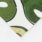 Avocado-Muster Fleecedecke (Ecke)