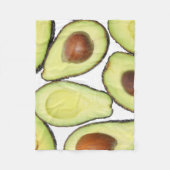 Avocado-Muster Fleecedecke (Vorderseite)