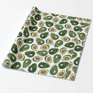 Avocado-Muster Geschenkpapier