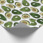 Avocado-Muster Geschenkpapier (Ecke)