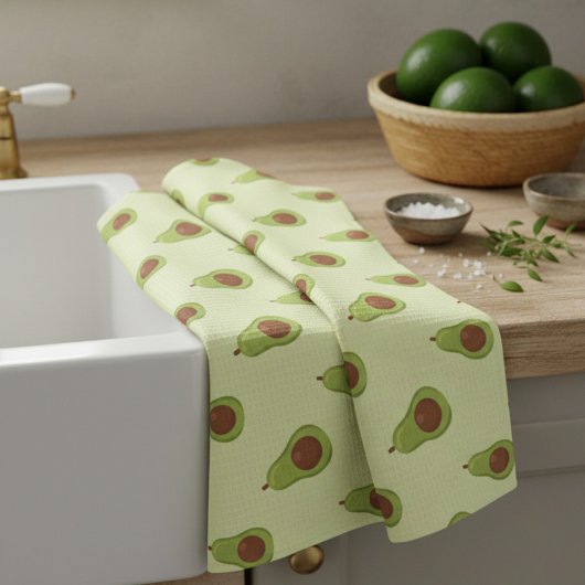 Avocado-Muster Geschirrtuch