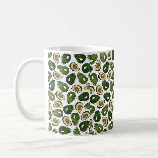 Avocado-Muster Kaffeetasse (Links)