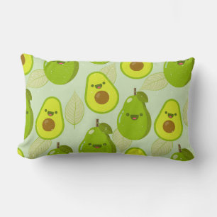 Avocado-Muster Lendenkissen