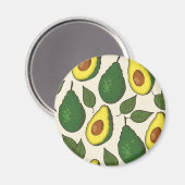 Avocado-Muster Magnet (Vorderseite/Rückseite)