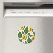 Avocado-Muster Magnet (In Situ (Geschirrspüler))
