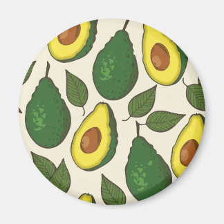 Avocado-Muster Magnet