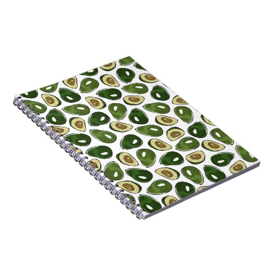 Avocado-Muster Notizblock (Rechte Seite)