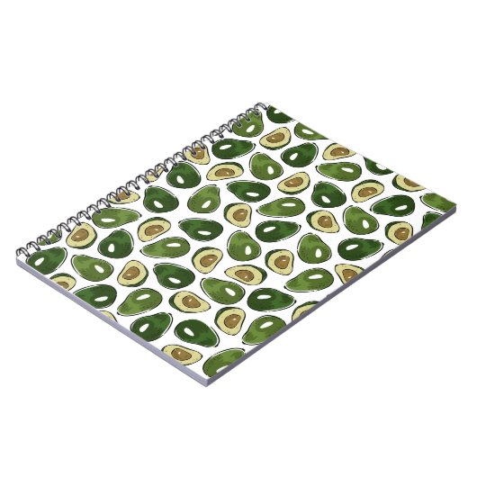 Avocado-Muster Notizblock (Linke Seite)