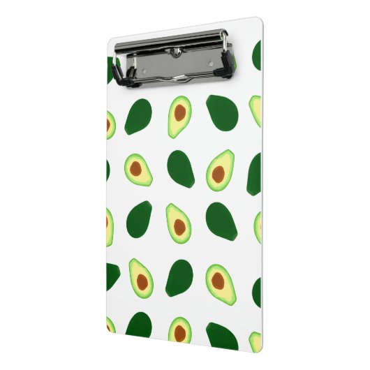 Avocado Muster Print Mini-Zwischenablage Mini Klemmbrett (Gewinkelt2)