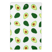 Avocado Muster Print Mini-Zwischenablage Mini Klemmbrett (Rückseite)